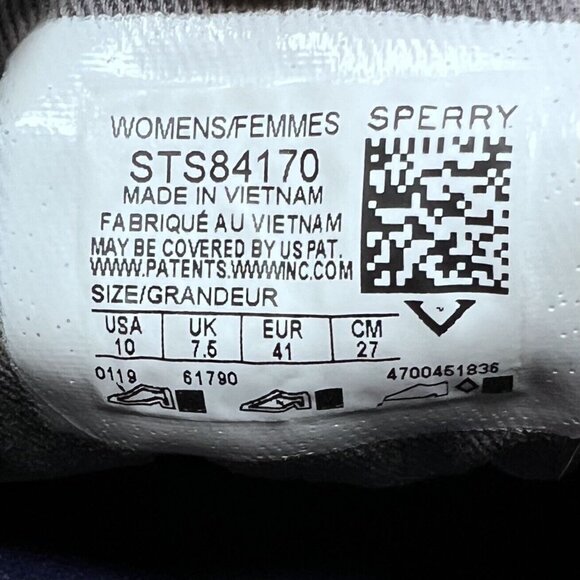 Sperry Womens Topsider Mules Gray STS84170 Canvas Size US 10 / 7.5 UK - READ - Picture 6 of 10